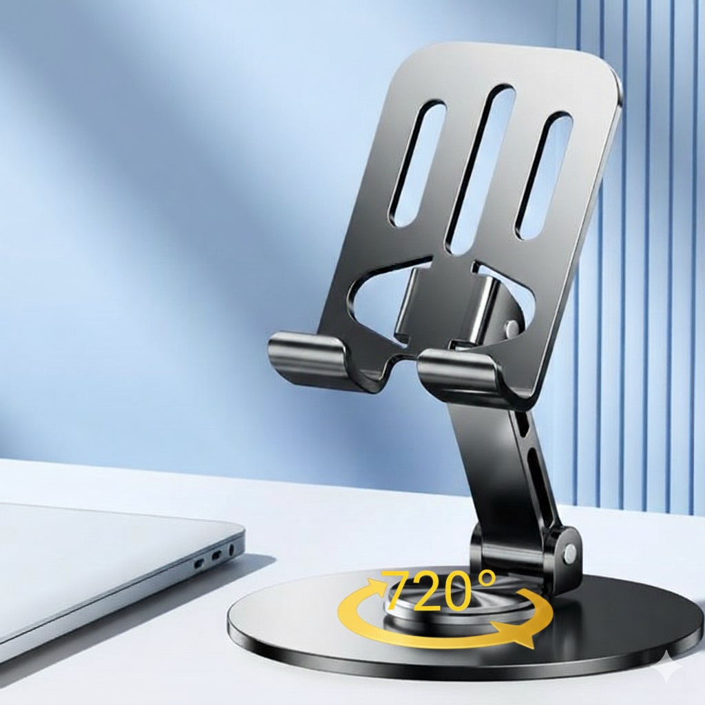 تصویر 3 از پایه نگهدارنده رومیزی گوشی موبایل و تبلت مدل ZM-0113H تیتانیومی - سایرون