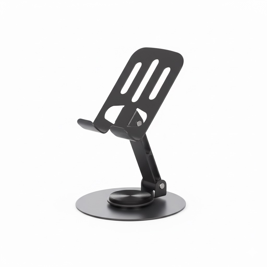 پایه نگهدارنده رومیزی گوشی موبایل و تبلت مدل ZM-0113H تیتانیومی